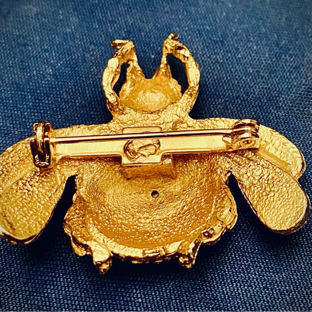 Brooch Vintage Bee Gold Tone - Picture 6 of 6